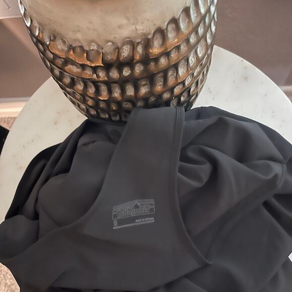 Patagonia Women’s Fleetwith Dress Black Sleeveless Drawstring Small Criss Cross - Picture 9 of 9